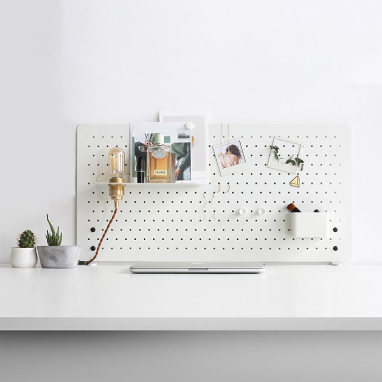 table clamped pegboard