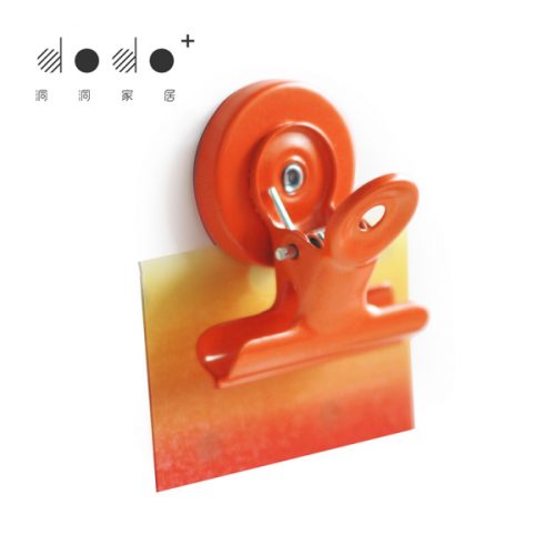 Orange magnetic clip