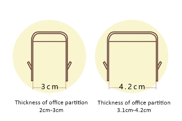 office partition hook 3cm-4.2cm