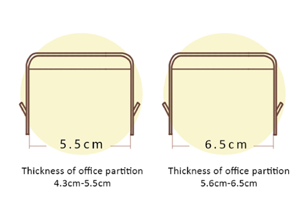 office partition hook 5.5-6.5cm